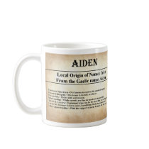 Name Meaning Mug  - Aiden