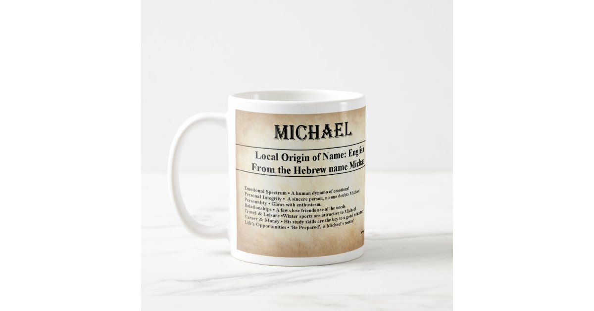 name-meaning-mug-michael-zazzle