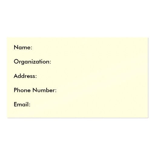 Name Address Phone Number Form