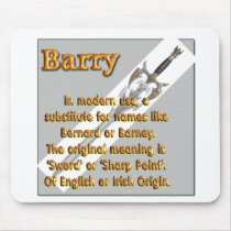 Name origin and meaning: Barry mousepads