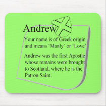 Name origin and meaning mousepad: Andrew