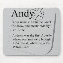 Name origin and meaning mousepad  Andy