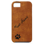 Name & Paw Print iPhone 5 Case