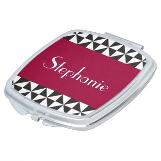 Name Personalized Compact Mirror
