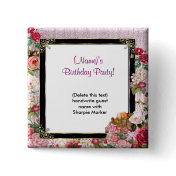 Name Pin Favors for Party or retirement Birthday