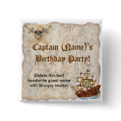 Name Pin Favors for Pirate Birthday Party