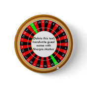 Name Pin Roulette Favors for CASINO Night Party