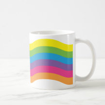 Name Ranibow Wave Coffee Mugs