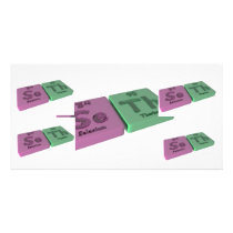 name-Seth-Se-Th-Selenium-Thorium Custom Photo Card