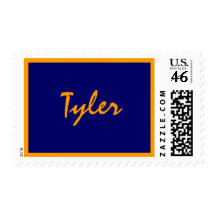 Name stamp, Bar Mitzvah, navy, bro... - Customized