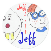 name sticker : Jeff