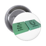 name-Su-S-U-Sulfur-Uranium Pin