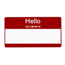Name tag Labels labels