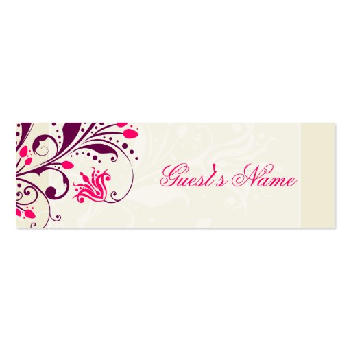 NAME TAG :: lily Business Card Template (front side)