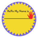 Name Tag Stickers by IArtist40 Name Tag Stickers