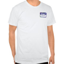 Name Tag Template Shirt