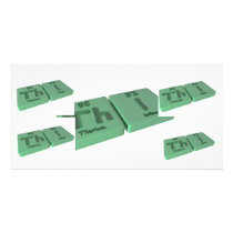 name-Thi-Th-I-Thorium-Iodine Custom Photo Card