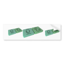 name-Ute-U-Te-Uranium-Tellurium Bumper Stickers