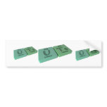 name-Ute-U-Te-Uranium-Tellurium Bumper Stickers
