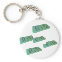 name-Ute-U-Te-Uranium-Tellurium Key Chain