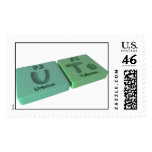 name-Ute-U-Te-Uranium-Tellurium postage