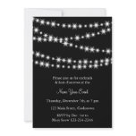 Name Your Event Twinkle Lights (black) Personalized Announcements
