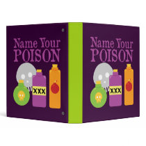 Name Your Poison 3 Ring Binder