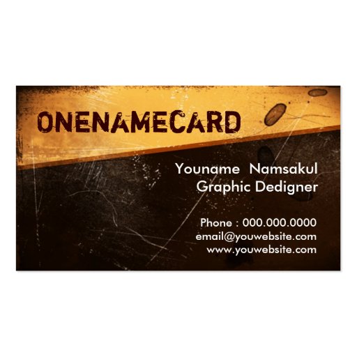 namecard-008 / grunge  Old  paper Business Card Template (front side)