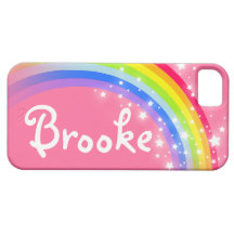 Named 6 letter rainbow red pink iphone 5 case