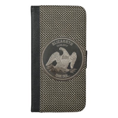 Named Silver 1865 Dollar Wallet Phone Case