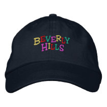 Namedrop Nation_Beverly Hills multi-colored embroidered hats