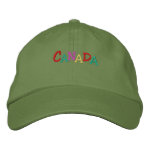 Namedrop Nation_Canada multi-colored embroideredhat