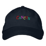 Namedrop Nation_Cancun multi-colored embroideredhat