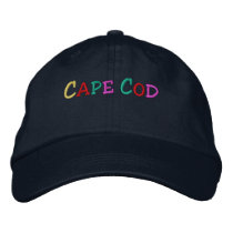 Namedrop Nation_Cape Cod multi-colored embroidered hats
