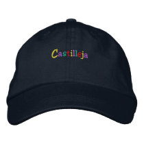 Namedrop Nation_Castilleja Multi-colored embroidered hats by FUNauticals Namedrop Nation_Castilleja Multi-colored embroidered hats