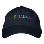 Namedrop Nation_Catalina multi-colored embroideredhat