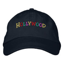 Namedrop Nation_Hollywood multi-colored embroidered hats by FUNauticals Namedrop Nation_Hollywood multi-colored embroidered hats