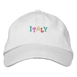 Namedrop Nation_Italy multicolored embroideredhat