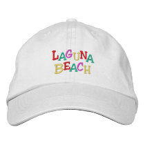 Namedrop Nation_Laguna Beach Multi-colored embroidered hats by FUNauticals Namedrop Nation_Laguna Beach Multi-colored embroidered hats