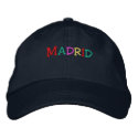 Namedrop Nation_Madrid multi-colored embroidered hats by FUNauticals Namedrop Nation_Madrid multi-colored embroidered hats