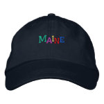 Namedrop Nation_Maine multicolored embroideredhat