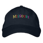 Namedrop Nation_Missouri multi-colored embroideredhat