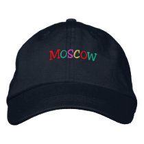 Namedrop Nation_Moscow multi-colored embroidered hats by FUNauticals Namedrop Nation_Moscow multi-colored embroidered hats