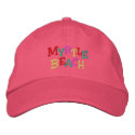 Namedrop Nation_Myrtle Beach multicolored embroidered hats