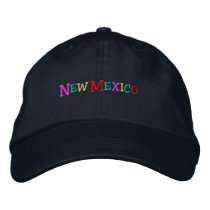namedrop Nation_New Mexico multicolored embroidered hats by FUNauticals namedrop Nation_New Mexico multicolored embroidered hats