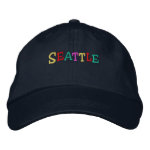 Namedrop Nation_Seattle Multi-colored embroideredhat