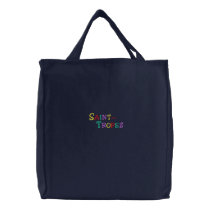 Namedrop Nation_St. Tropez Multi-colored embroidered bags by FUNauticals Namedrop Nation_St. Tropez Multi-colored embroidered bags
