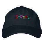 Namedrop Nation_Sydney multi-colored embroideredhat