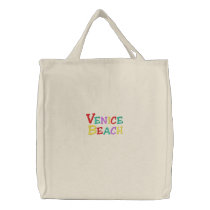 Namedrop Nation_Venice Beach Multi-colored embroidered bags by FUNauticals Namedrop Nation_Venice Beach Multi-colored embroidered bags