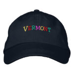 Namedrop Nation_Vermont multi-colored embroideredhat